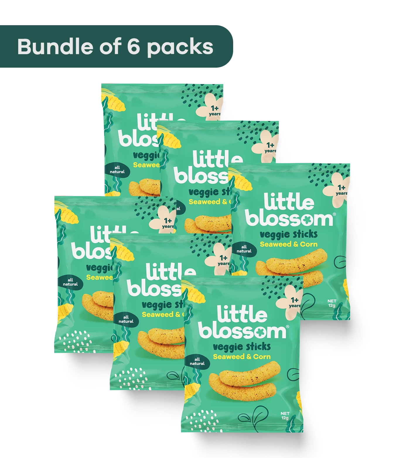 Veggie Sticks - Seaweed & Corn (Bundle of 6)