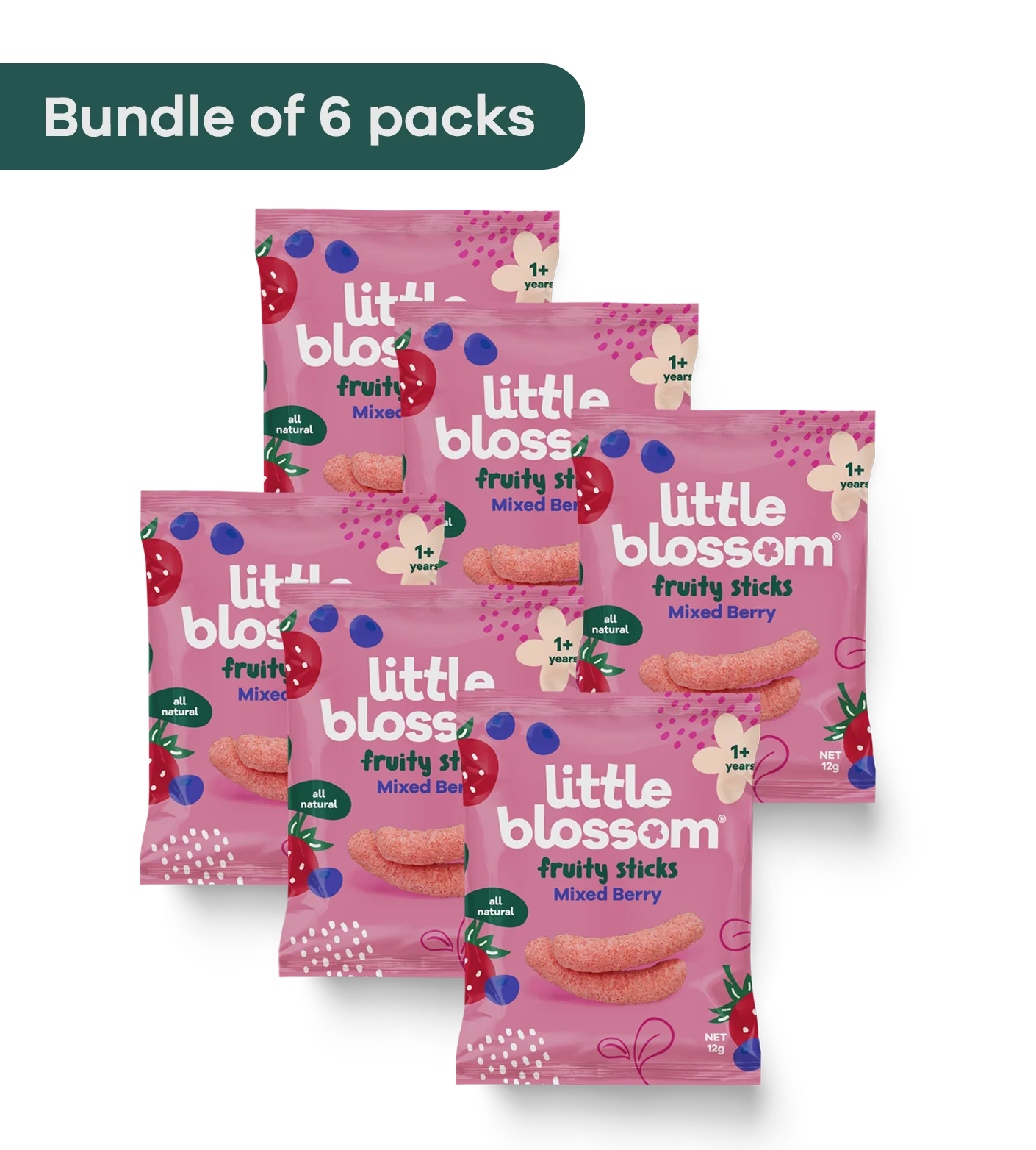 Fruity Sticks - Mixed Berry (Bundle of 6)