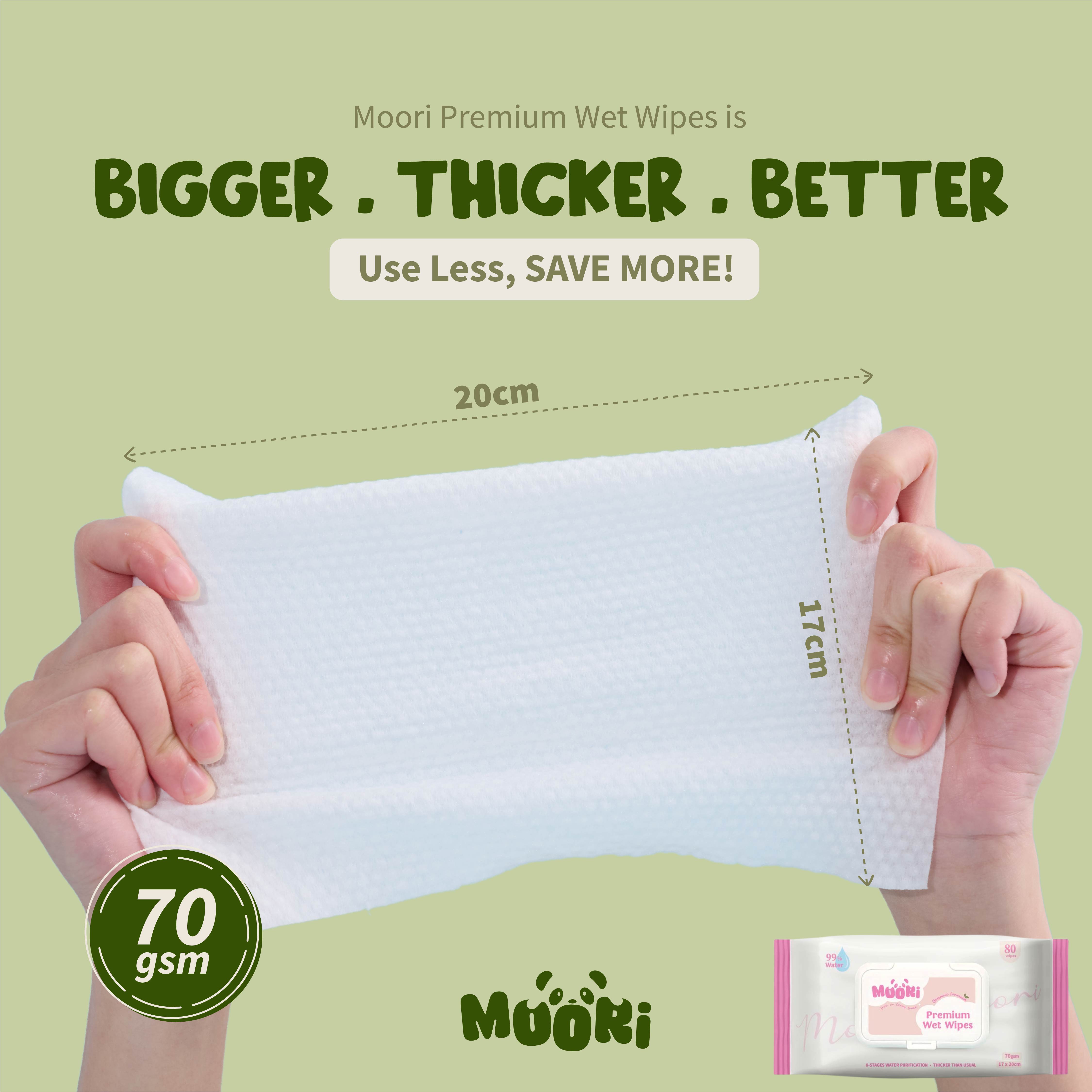 [Free Gift] Moori Care - Premium Wet Wipes (80's)