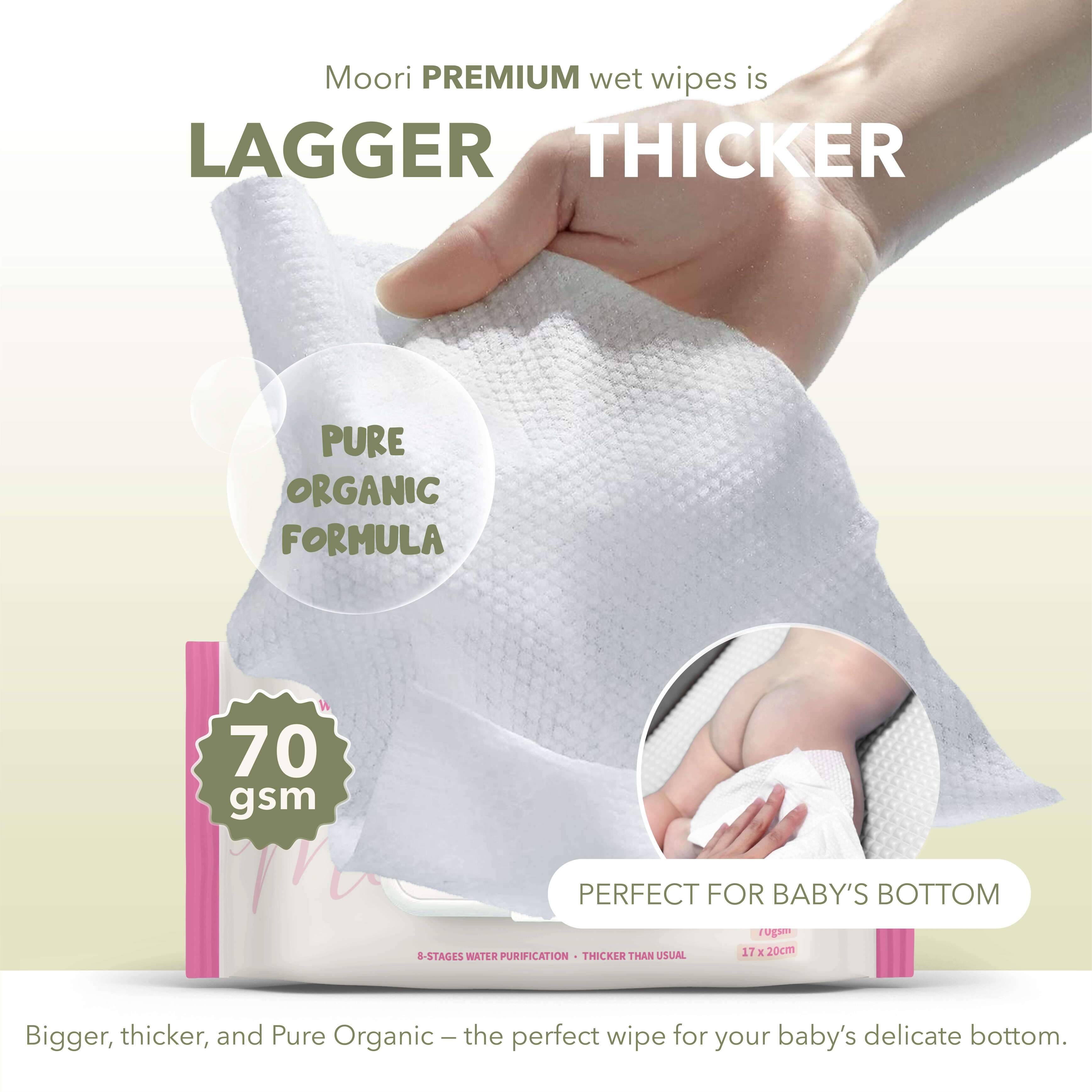 [Free Gift] Moori Care - Premium Wet Wipes (80's)