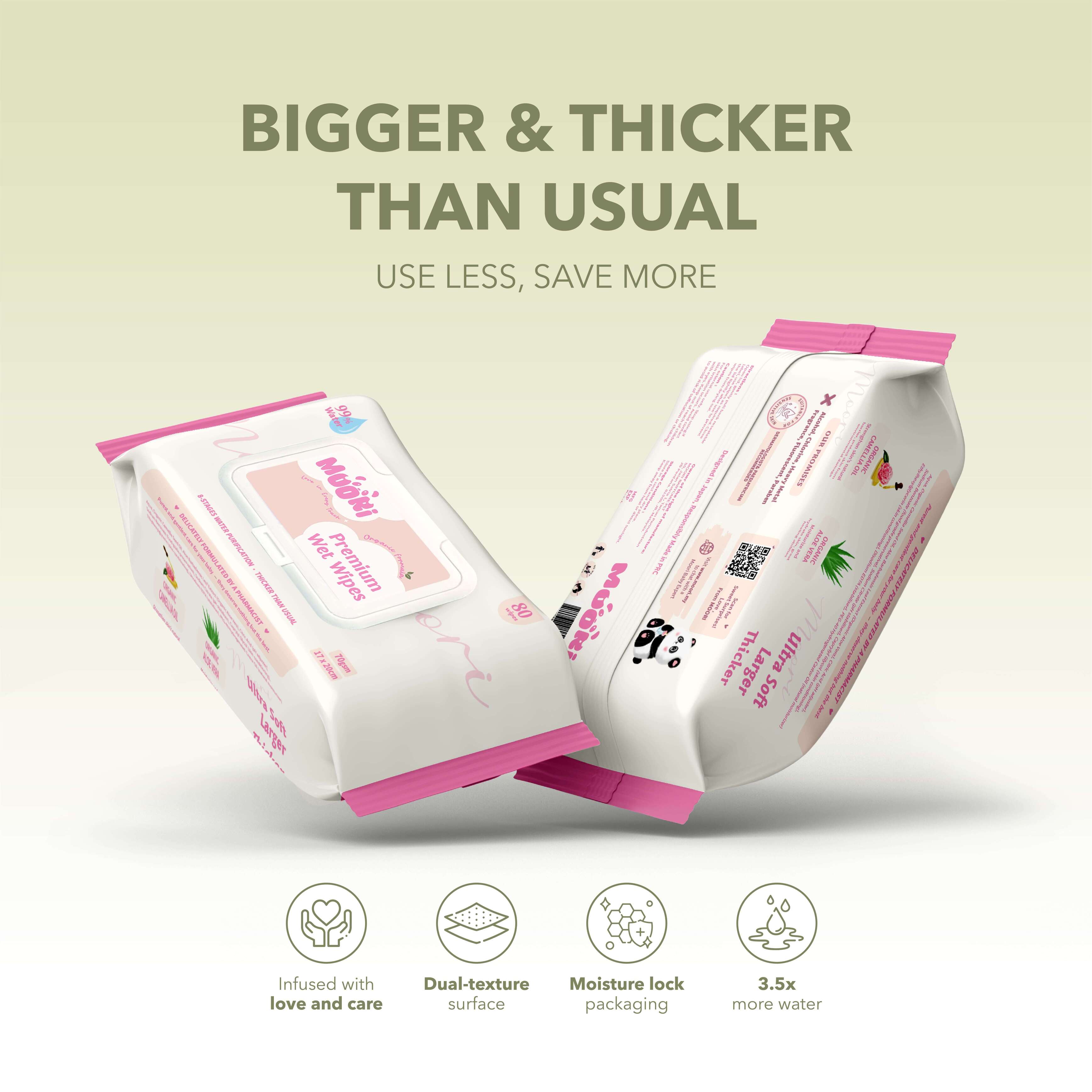 [Free Gift] Moori Care - Premium Wet Wipes (80's)
