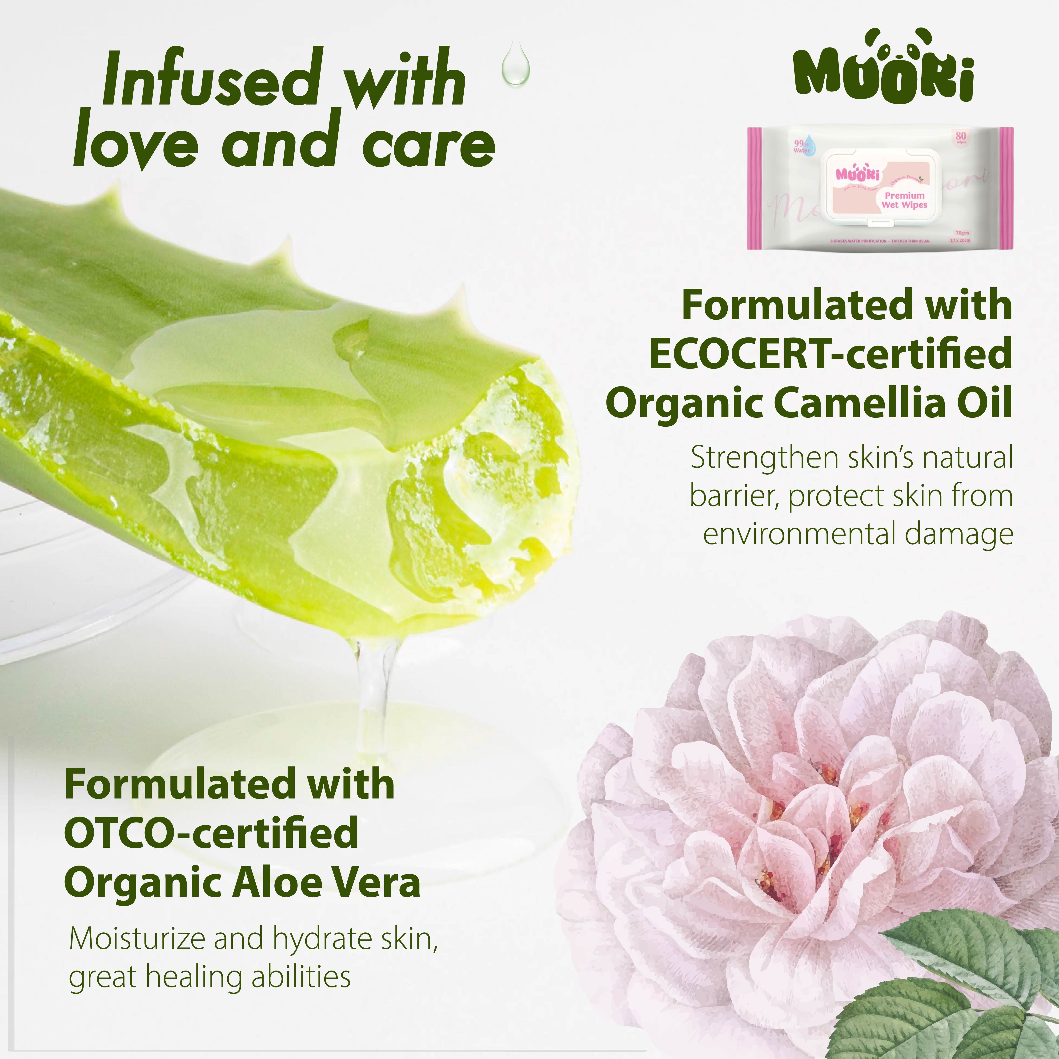 [Free Gift] Moori Care - Premium Wet Wipes (80's)