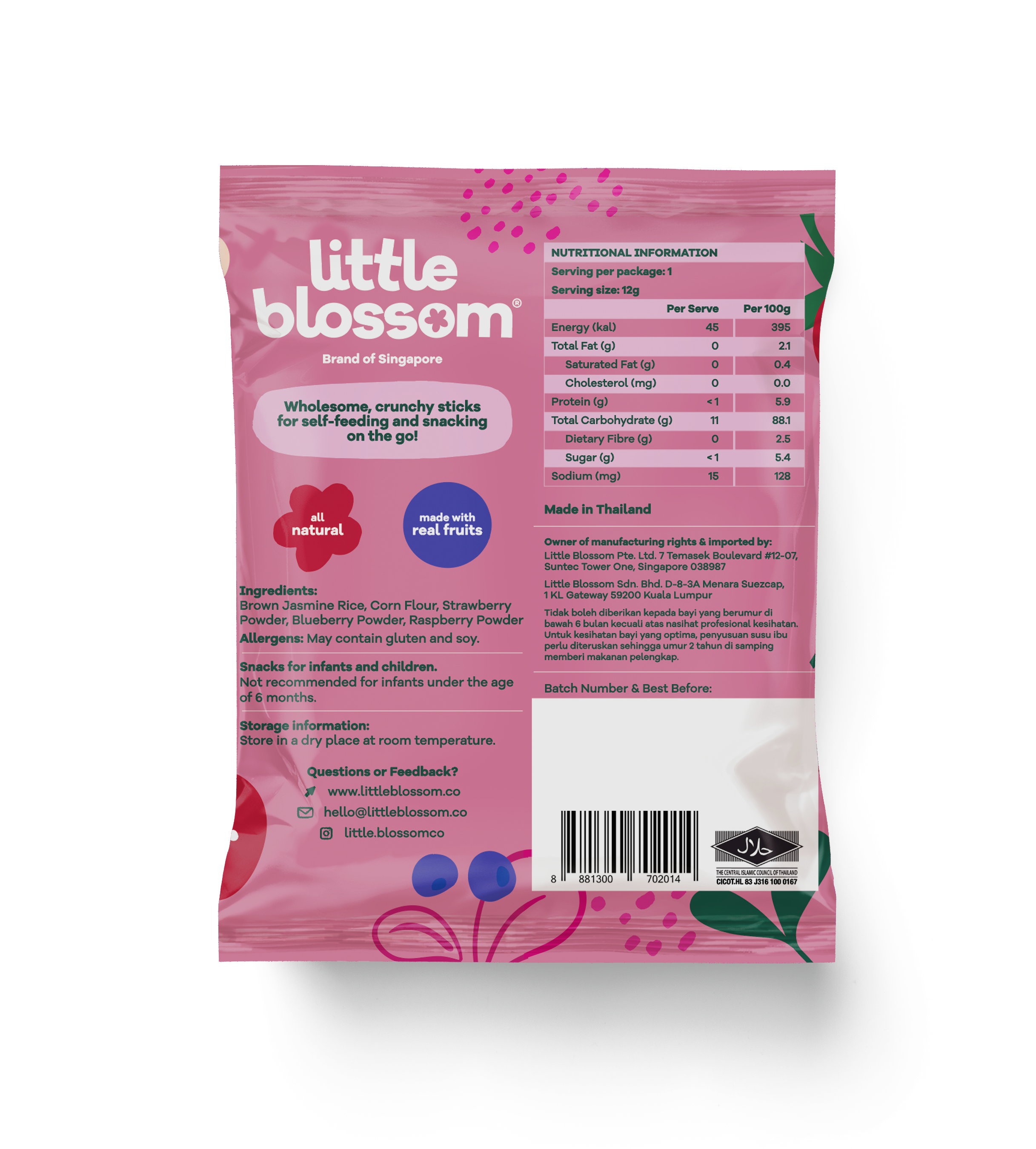 Fruity Sticks - Mixed Berry (Bundle of 6)