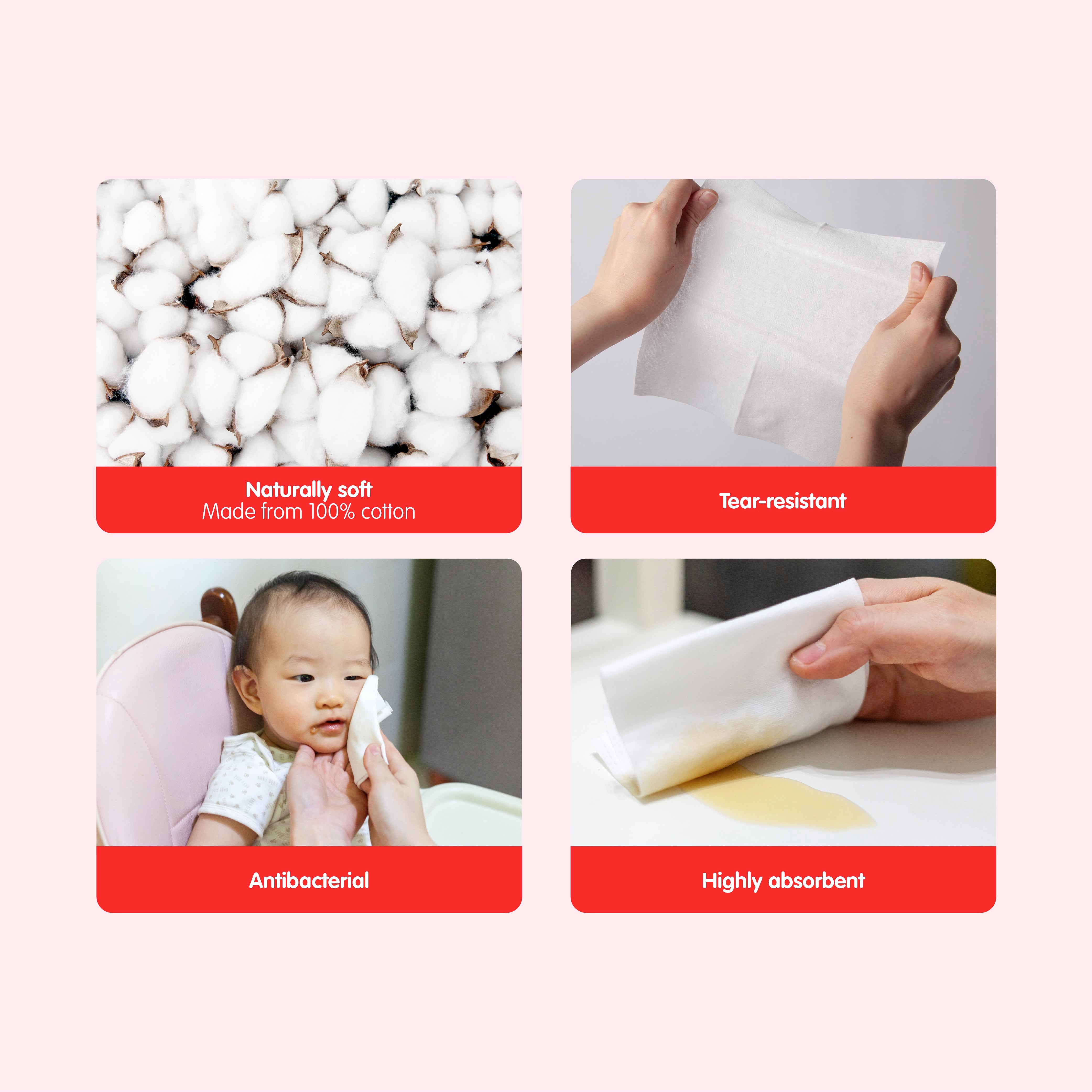 [Free Gift] Suzuran Cotton Sheet Wipes (Single Packs)