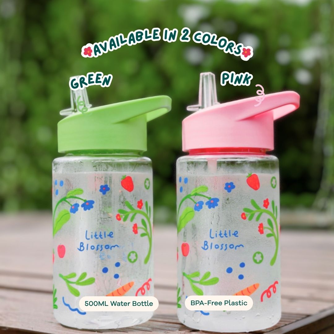 [FREE GIFT] Little Blossom Water Bottle - Green