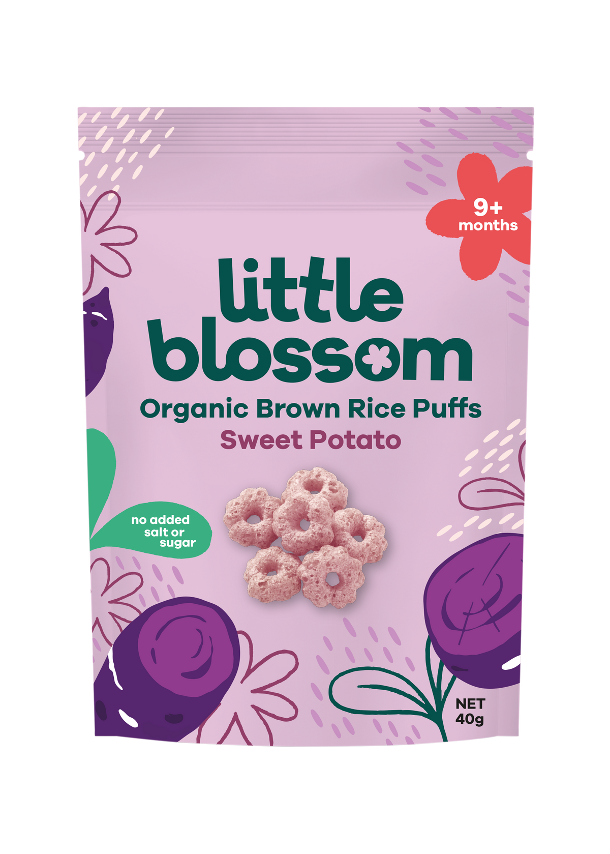 Organic Brown Rice Puffs | Sweet Potato — Little Blossom Malaysia