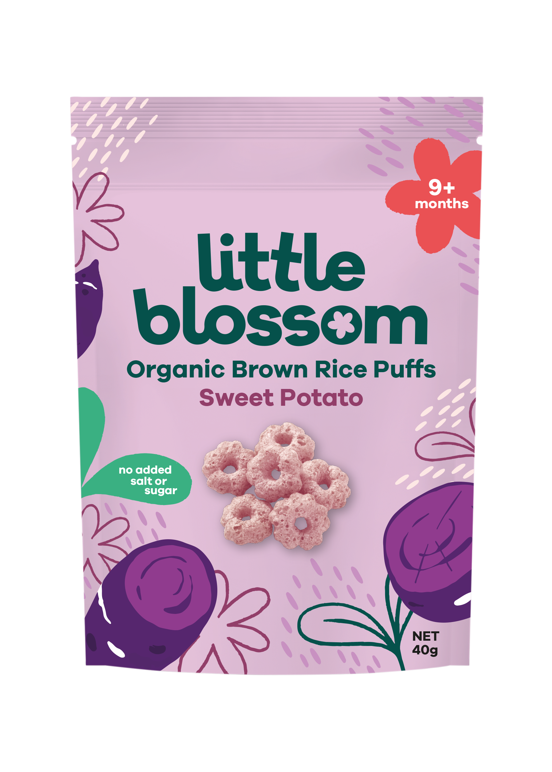 Organic Brown Rice Puffs | Sweet Potato